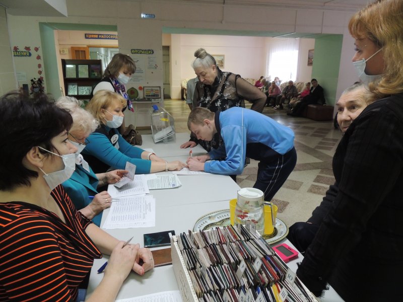 В Верхнеуральском доме интернате выбирали нового Президента Российской Федерации